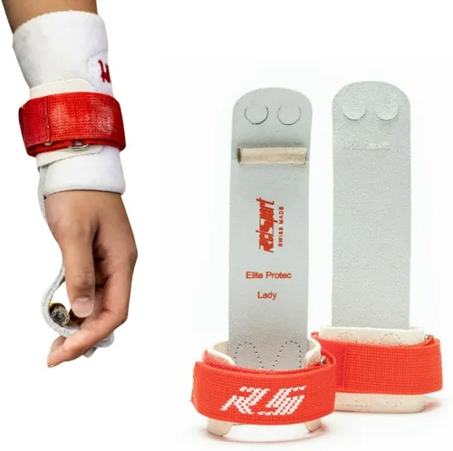 Reisport Protec - Empuñaduras de gimnasia desiguales para mujer, agarres de cuero de triple resistencia para barras de gimnasia, equipo de gimnasia