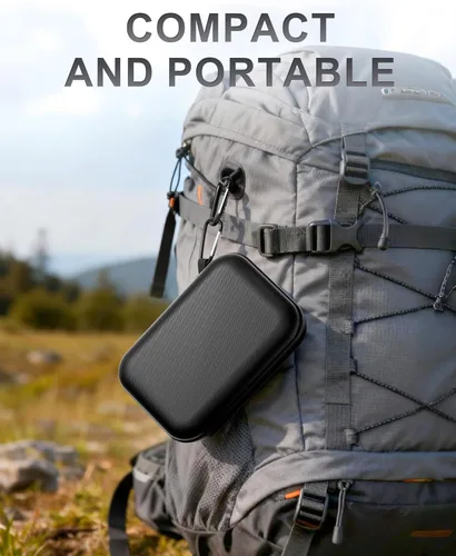 Miniatura 6 de ProCase Estuche rígido de viaje para altavoz JBL Go 4 2025/ Go 3/ Go 3 Eco Ultra, caja portátil impermeable para altavoz JBL Mini y accesorios, Negro