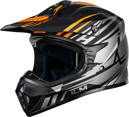 Miniatura 11 de ILM Casco de cara completa para motocicleta, motocross y cuatrimoto para niños y jóvenes, aprobado por el Departamento de Transporte de Estados