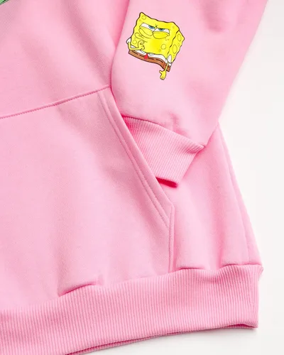 Miniatura 3 de Nickelodeon Sudadera de forro polar unisex de Bob Esponja - Sudadera con capucha para hombre y mujer
