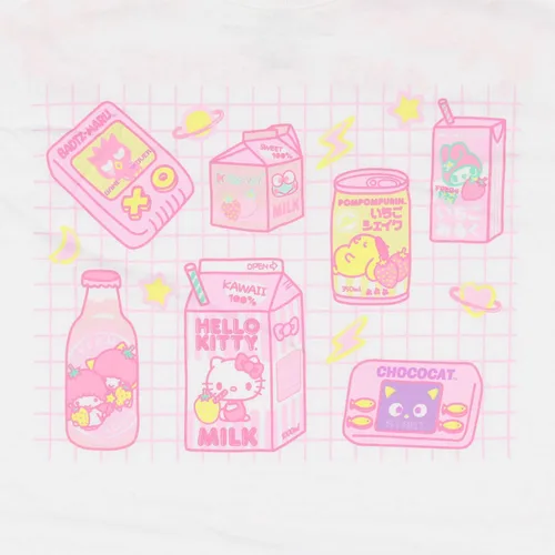 Miniatura 4 de Hello Kitty And Friends - Camiseta con diseño de cuadrícula para mujer