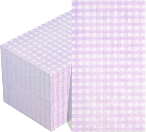 Miniatura 9 de WDF Paquete de 150 servilletas de papel azul bebé, 3 capas, desechables, color azul y blanco, servilletas de cena de invitados de papel para baño