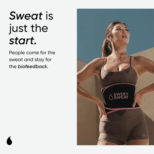 Sports Research® Paquete de reductor de cintura Sweet Sweat (negro/rosa, pequeño) y gel para entrenamiento (aroma a coco)