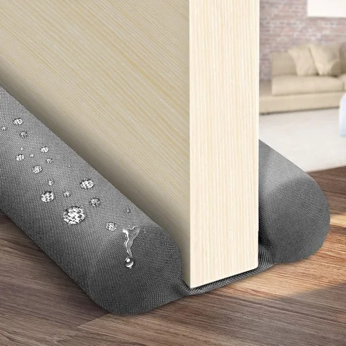 Topes dobles para puertas impermeables, ajustables de 30" a 36", protectores de corrientes de aire, bloqueador de ruido, bloqueador de brisas para