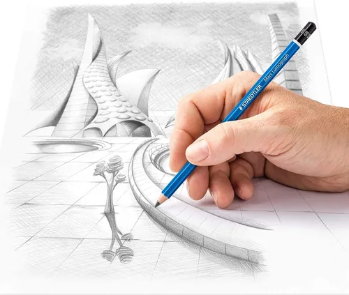 Miniatura 4 de Pluma para dibujo y escritura, Staedtler Mars Lumograph (caja de 12), 6B