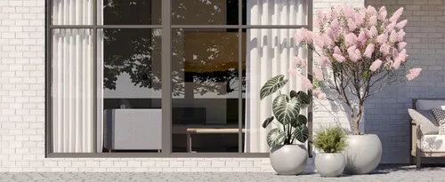 Miniatura 16 de DTY Fiberstone - Maceta tipo globo para interiores y exteriores, maceta esférica ligera para olivo, Monstera y palma, piedra de fibra de vidrio