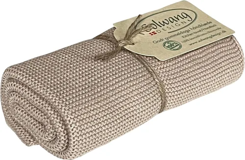 Miniatura 7 de Solwang Toallas de mano de cocina de algodón danés 100% algodón orgánico, hechas en la India (amarillo brillante orgánico)