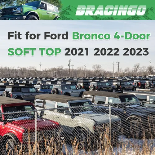 Miniatura 2 de Bolsa de almacenamiento de ventana superior suave para Ford Bronco de 4 puertas con techo suave 2021-2025, bolsa de protección de almacenamiento