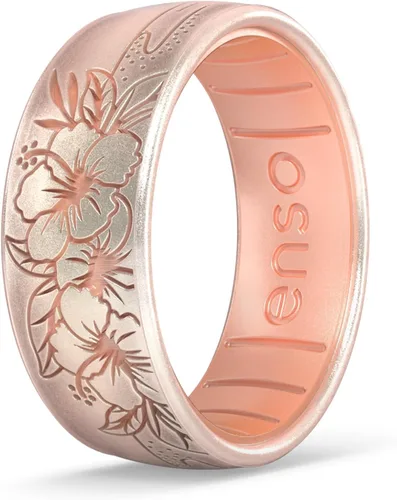 Miniatura 7 de Enso Rings Etched Classic Silicone Rings - Etched Coastal Collection - Comfortable and Flexible Design