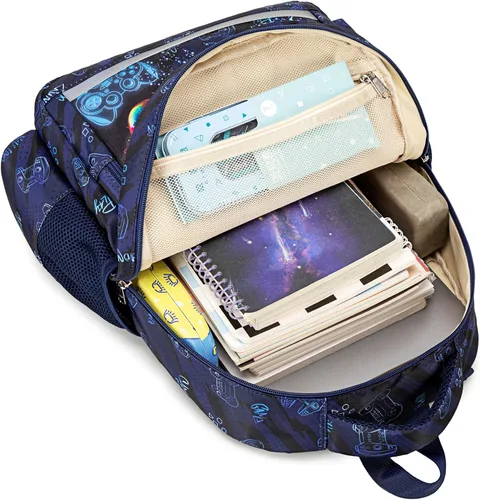 Miniatura 5 de CAMTOP Mochila para niñas para la escuela, mochilas para niños preescolar, jardín de infantes, primaria (edad 3-9 años), Gamepad