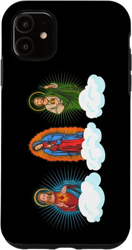 Miniatura 8 de iPhone 11 Pro Max Jesús, Virgen María y San Judas Tadeo En Nubes Caso
