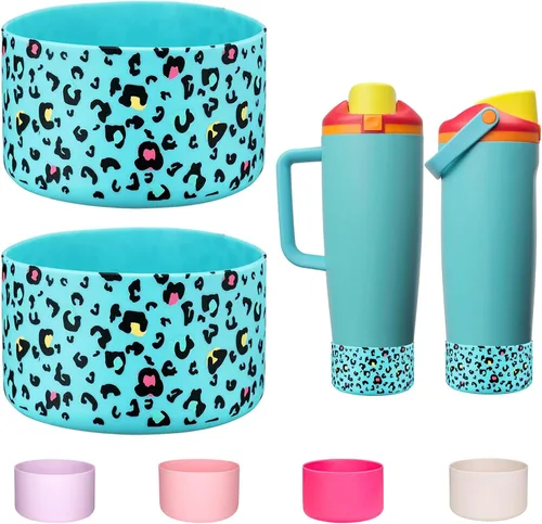 Miniatura 8 de WK IEASON 2PCS Protective Silicone Boots Compatible with Owala FreeSip Sway 30oz 40oz Bottles and 40oz Tumblers, Anti-Slip Bottom Cover Boot for