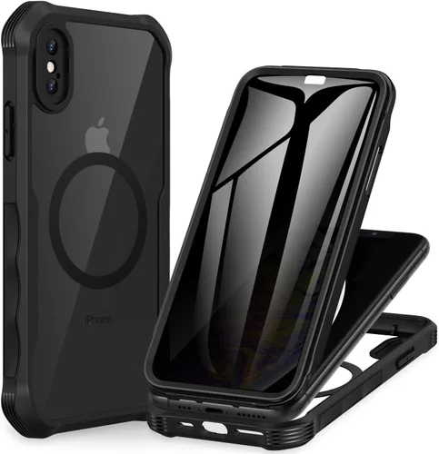 Miniatura 61 de CENHUFO Funda de privacidad para iPhone 11 Pro, funda de cuerpo completo con protector de pantalla de privacidad de vidrio templado 9H integrado