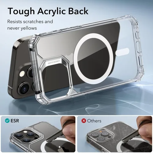 Miniatura 7 de ESR Funda para iPhone 15 Pro Max, compatible con MagSafe, protección de grado militar, esquinas de protección de aire a prueba de golpes, parte