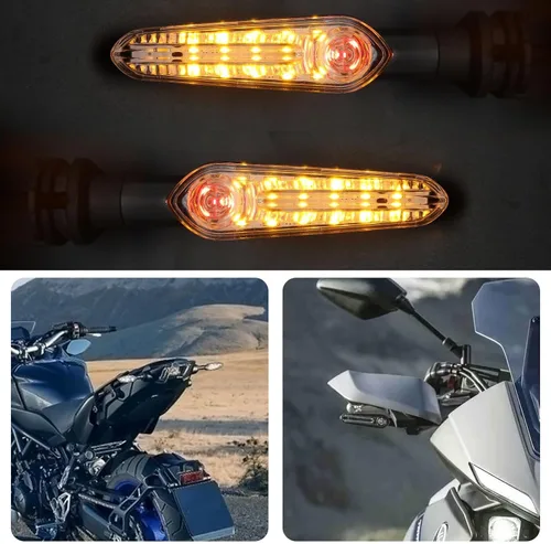 Miniatura 6 de 2 piezas de luces de señal de giro LED de reemplazo para YAMAHA MT07 Tracer 700 XJ6 FZ6 MT09 900 MT10 YZF R1 R3 R6 R6S FZ6 FZ1 FZ Fazer FZ6R FZ07