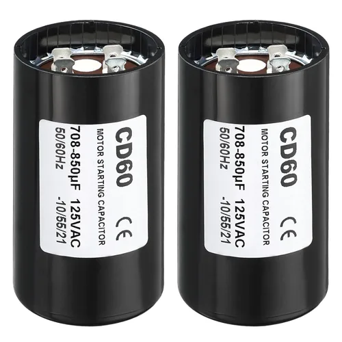 Miniatura 16 de PATIKIL Condensador de arranque del motor, 2 unidades 88-108uF/Mfd 125V 50/60Hz CD60 Condensador de funcionamiento para arranque de motor eléctrico