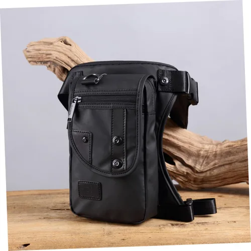Miniatura 6 de Bolsa de pecho para hombre, bolsa de pierna para hombre, riñonera de moda, bolsa de pierna portátil, paquete de cintura multifuncional, bolso