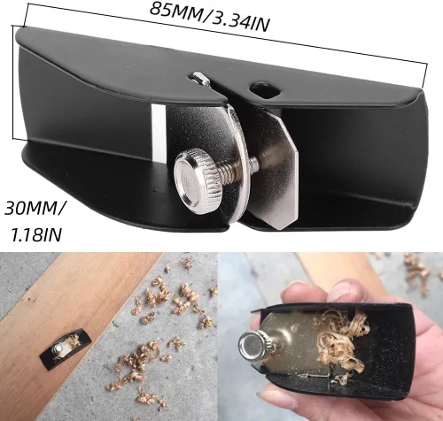 Miniatura 3 de Cepilladora de mano, mini herramienta de mano para carpintería de fondo plano para alisado de madera