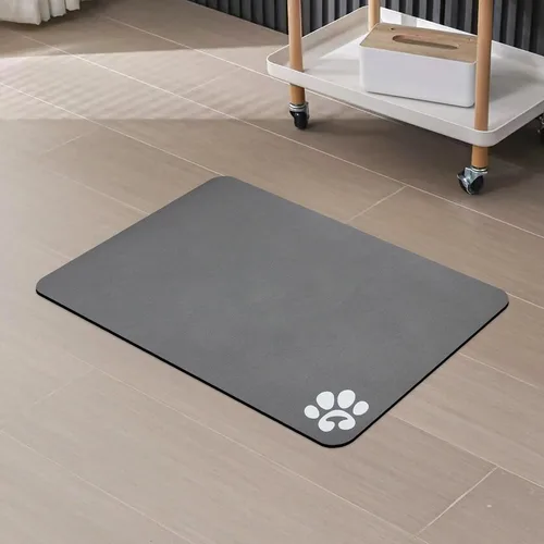 Miniatura 8 de YCT - Alfombrillas para mascotas, antideslizantes y súper absorbentes, 46 x 30 cm, color gris oscuro