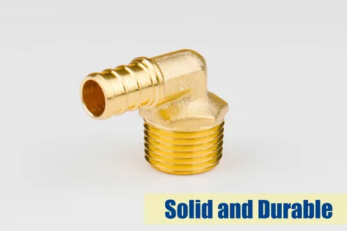 Miniatura 7 de WHK Paquete de 12 adaptadores de codo PEX de 1/2 pulgada de 1/2 pulgada Pex a macho NPT roscados de 90 grados para conectar tubería Pex B