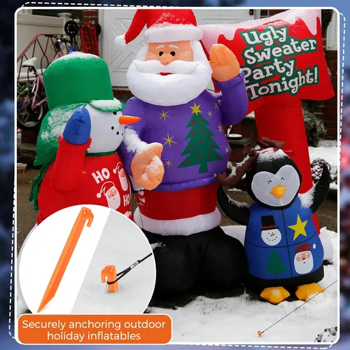 Miniatura 5 de Estacas inflables de plástico de 9 pulgadas para patio, accesorios inflables de repuesto para inflables, tienda de campaña, estacas de tienda