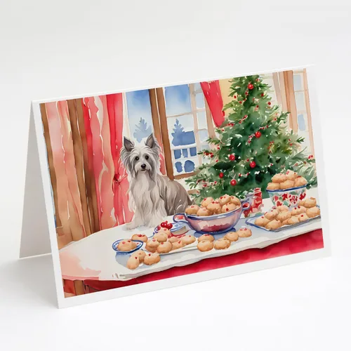 Miniatura 49 de Caroline's Treasures DAC3884GCA7P Paquete de 8 tarjetas en blanco de Navidad con galletas de husky siberiano Tarjetas de felicitación con sobres