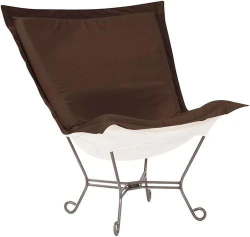 Miniatura 11 de Howard Elliott Scroll Puff Chair con cubierta, marco de titanio, Seascape Canyon