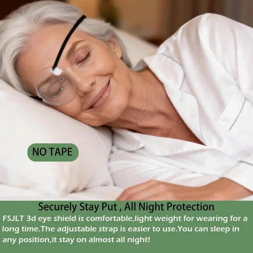 Miniatura 2 de Eye Shield after Cataract Surgery,Transparent Ventilated Cataract Eye Shield For Sleeping Negro