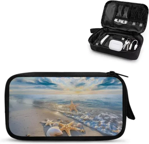 Miniatura 32 de Organizador electrónico de playa Bolsa de accesorios de tecnología Accesorios electrónicos Estuche de transporte Bolsa de almacenamiento para cable
