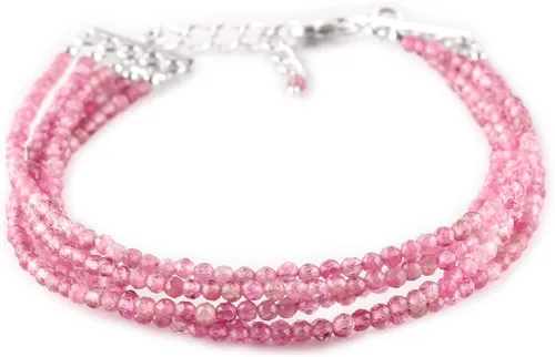 Miniatura 15 de YANARA Gemstone Bracelets For Women Birthstone, Natural Gemstone Layered Micro-Beads, Dainty Handmade Jewelry Chakra Energy Healing Crystals Silver