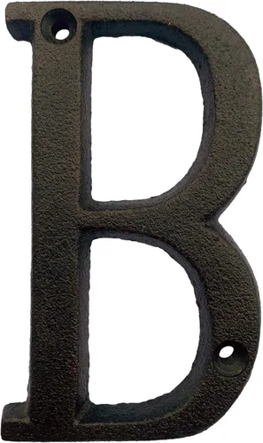 Miniatura 24 de BetLight Número de casa de hierro fundido de 5.5 pulgadas de alto, números de dirección de casa sólidos, elegante acabado marrón negro, fácil