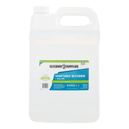 Miniatura 6 de Glicerina vegetal – 1 galón (128 oz.) – Grado alimenticio y farmacéutico puro USP – Sin OGM – Vegano – Derivado de palma sostenible – Humectante