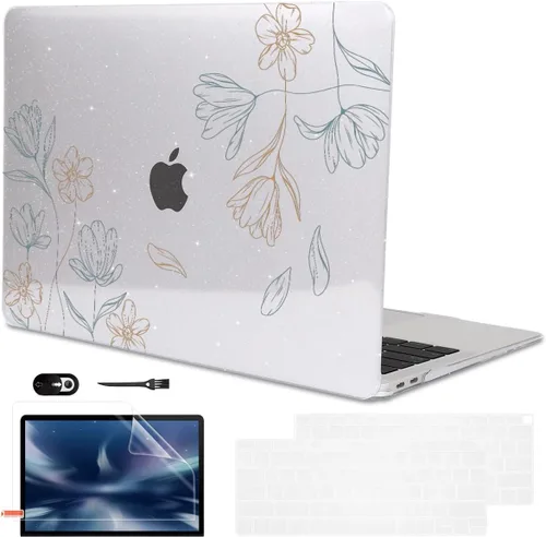 Miniatura 33 de Funda para MacBook Air de 13 pulgadas 2021 2020 2019 2018 para Mac A2337 M1 A2179 A1932 Funda con Touch ID, funda rígida de plástico