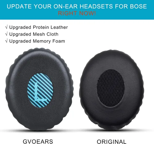 Miniatura 6 de Almohadillas de repuesto para auriculares Bose On-Ear 2, almohadilla de oreja GVOEARS para auriculares inalámbricos Bose OE2 / OE2i / SoundTrue