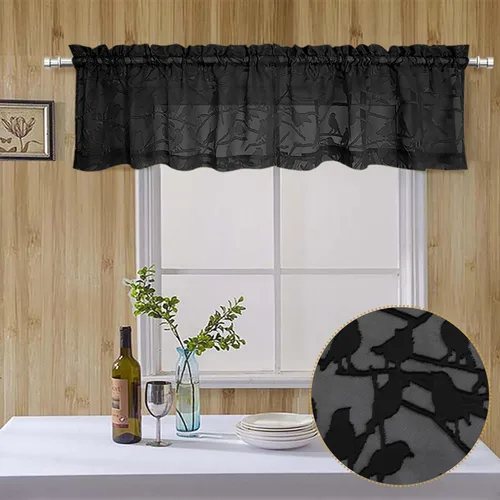 Miniatura 78 de OVZME Anji - 2 paneles de cortinas traslúcidas de gasa marrón de 72 pulgadas de largo para dormitorio, doble bolsillo para barra, tela ligera