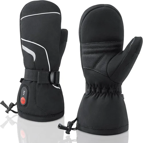 Miniatura 8 de Savior Guantes de esquí con calor térmico para snowboard, guantes de cuero para invierno, esquí, montañismo, calentador de manos para invierno