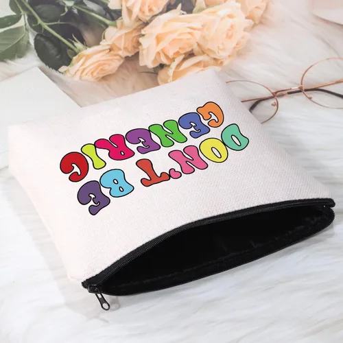 Miniatura 4 de POFULL Regalo de farmacia, no seas genérico, bolsa de cosméticos, regalo de técnico de farmacia, No seas genérico bolsa de cosméticos