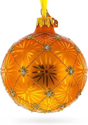 Miniatura 2 de 1897 Coronation - Adorno navideño de cristal de oro real de 3,25 pulgadas