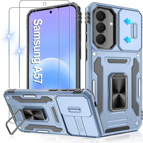 Miniatura 27 de Gritup para Samsung Galaxy S22 Funda con protectores de pantalla HD de 2 paquetes y cubierta deslizante para la cámara, protección contra caídas