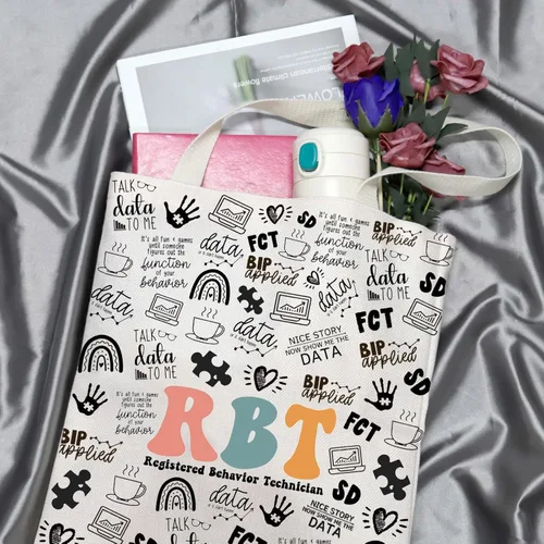 Miniatura 5 de GJTIM Regalo de técnico de comportamiento registrado Regalo RBT Terapeuta de comportamiento Bolsa de maquillaje Bolsa de maquillaje para ABA BCBA
