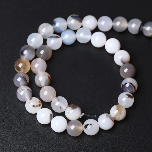 Miniatura 74 de 60 cuentas de piedra azul amazonita natural de 6mm para hacer joyas AAA redondas sueltas, cuentas de piedra de poder de sanación energética, cuentas