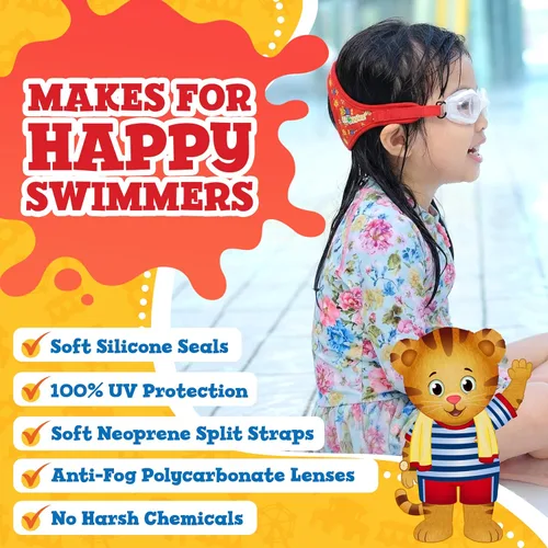 Miniatura 6 de Frogglez - Gafas de natación antivaho para niños menores de 10 años (de 3 a 10 años) recomendadas por instructores de natación; correa de primera