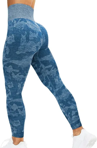 Miniatura 130 de HIGORUN - Leggings sin costuras para mujer, moldeadores, con diseño gráfico de sonrisas, de cintura alta, para el gimnasio, yoga o hacer ejercicio