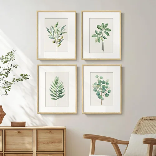 Miniatura 10 de Arte de pared botánico enmarcado en blanco y negro para baño, ilustraciones de plantas florales de granja para paredes de baño, 4 piezas