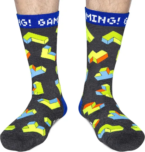 Miniatura 4 de Calcetines de juego para hombre, novedosos y divertidos, para la pantorrilla, color verde, regalo para jugadores, adolescentes, niños, hijos