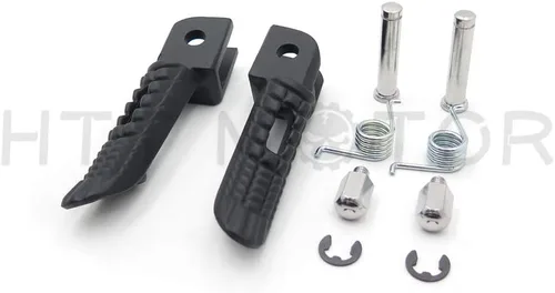 Miniatura 2 de MT390-025 - Reposapiés delantero negro compatible con Suzuki Gsx-R Gsxr 600 750 1000 2000-2011 Negro - fente