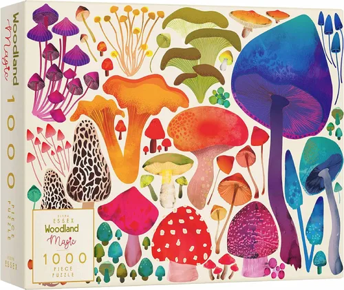 Elena Essex Rompecabezas de 1000 piezas para adultos – Magia del bosque | Rompecabezas de 1000 piezas | Rompecabezas de hongos y vida silvestre | 28