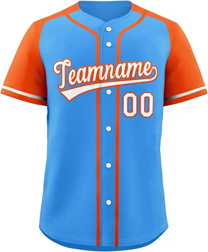 Miniatura 66 de Camisetas de béisbol personalizadas con botones de manga corta, número de nombre cosido personalizado / impreso para adultos y jóvenes