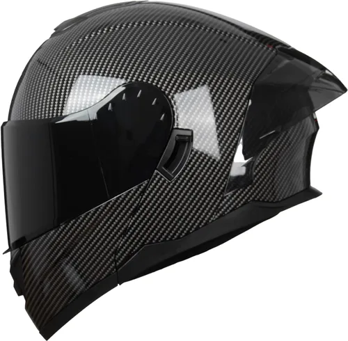 Miniatura 6 de Casco modular para motocicleta con diseño abatible, aprobado por el DOT con visera extra transparente, cascos de cara completa para motocicleta