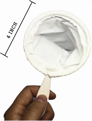 Miniatura 3 de Paquete de 6 coladores reutilizables de tela Colador Café, Té, Lote de coladores a granel, filtro de malla de tela filtrante, con mango de plástico